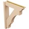 Ekena Millwork 6-in W x 26-in D x 34-in H Balboa Trad Rough Cedar Woodgrain TimberThane Outlooker, Primed Tan OUTUR060X26X34BOA04RCPR - alternate 6